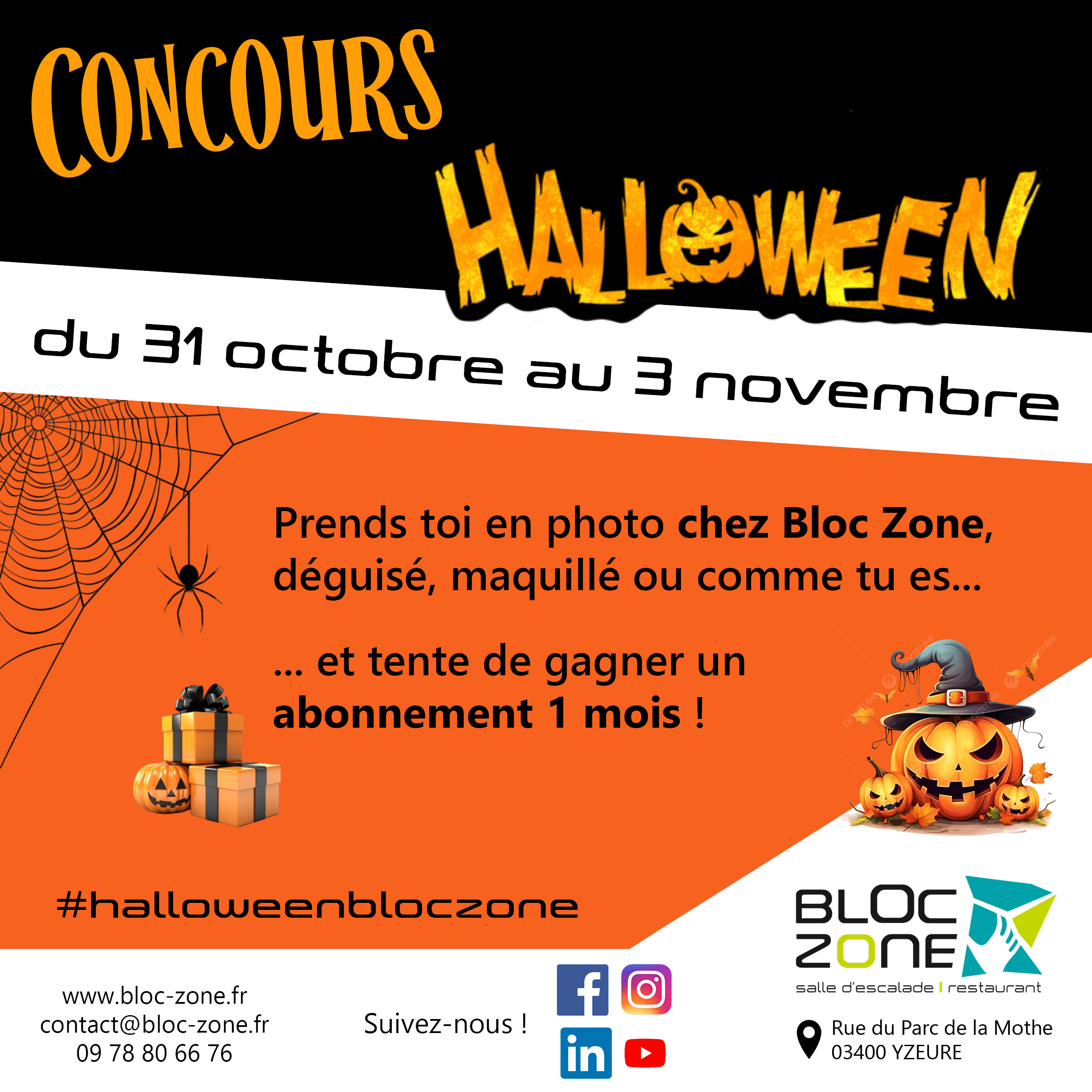 concours photo halloween bloc zone yzeure