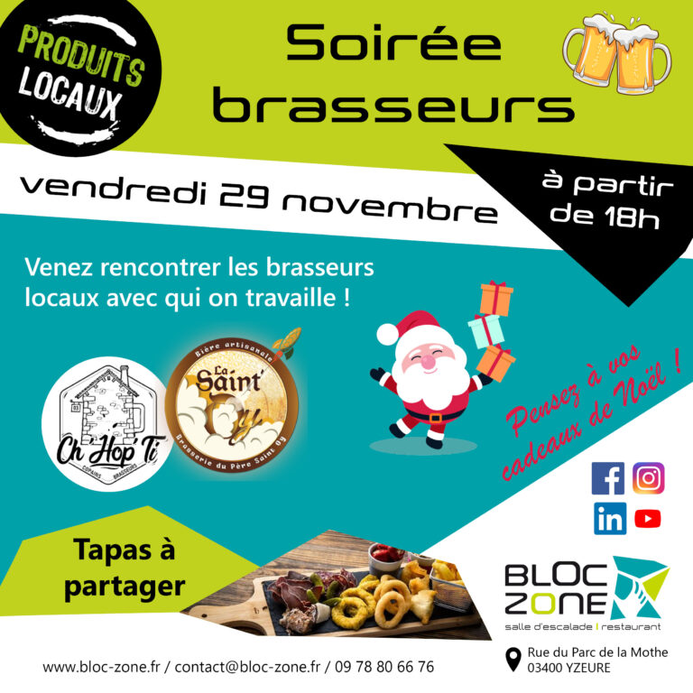 soirée brasseurs bloc zone yzeure