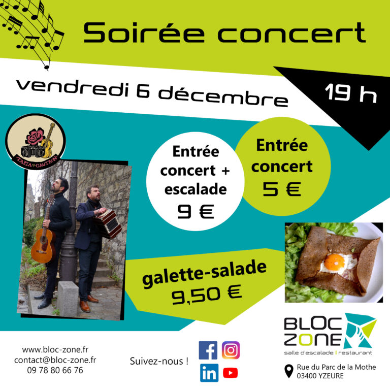 soirée concert duo tapia 6 décembre